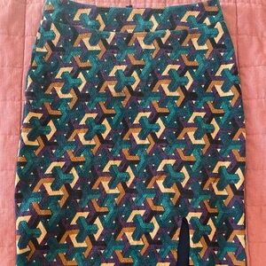 Maeve Multicolor Geometric Skirt